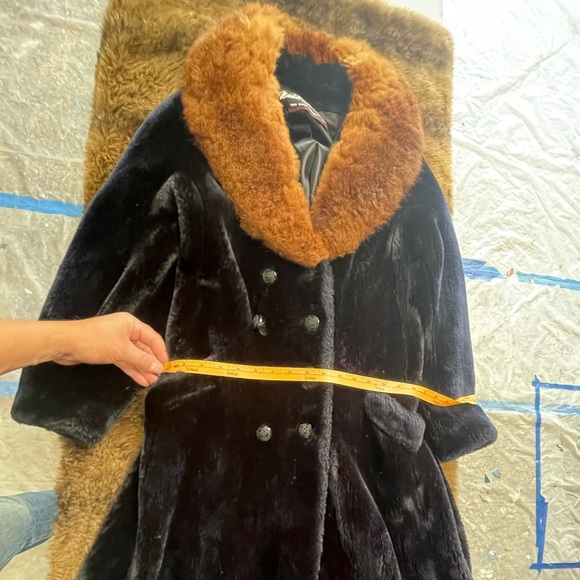 Vintage Marshall Field Black-ish Blue Faux Fur - Picture 11 of 15